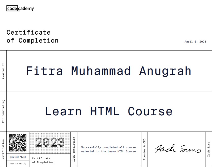 certification 