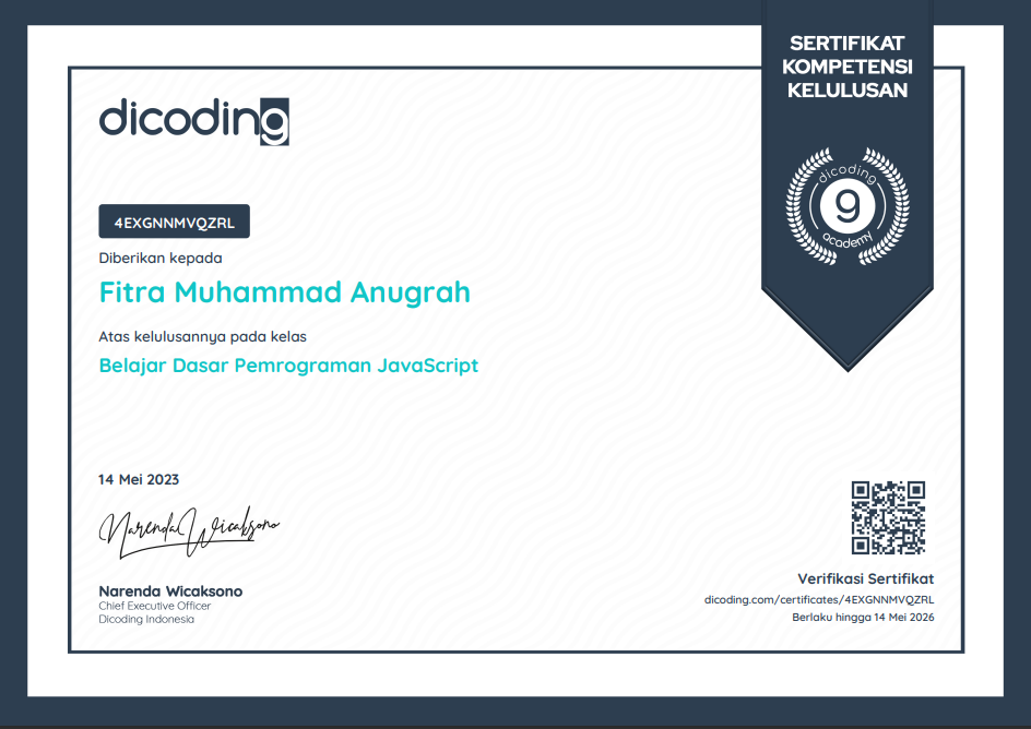 certification 